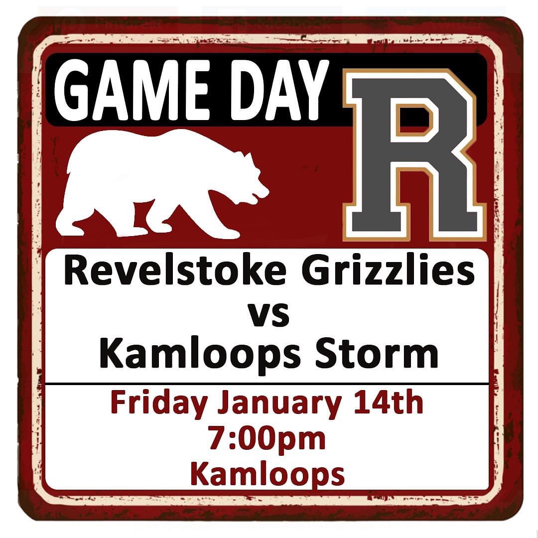 🏒🥅 GRIZZLIES GAME DAY!! 🥅🏒

Revelstoke Grizzlies vs Kamloops Storm 
Game starts at 7:00pm
Kamloops

Watch our Game Day post on Facebook for updates and scores!

Check out www.hockeytv.com to watch the game online!

#Gogrizzgo #revelstokegrizzlies #therealstoke #revelstoke #boysofhockey #grizzlynation #letsdothis #letsplay @kamloopsstorm_official @kijhlhockey
